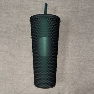 Starbucks 2022 Venti Dark Green Studded Cold Cup/Tumbler